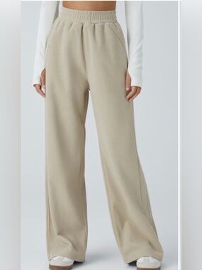 High Waisted Side Pocket Straight Leg Mop Corduroy Casual Pants Size XS Petite
